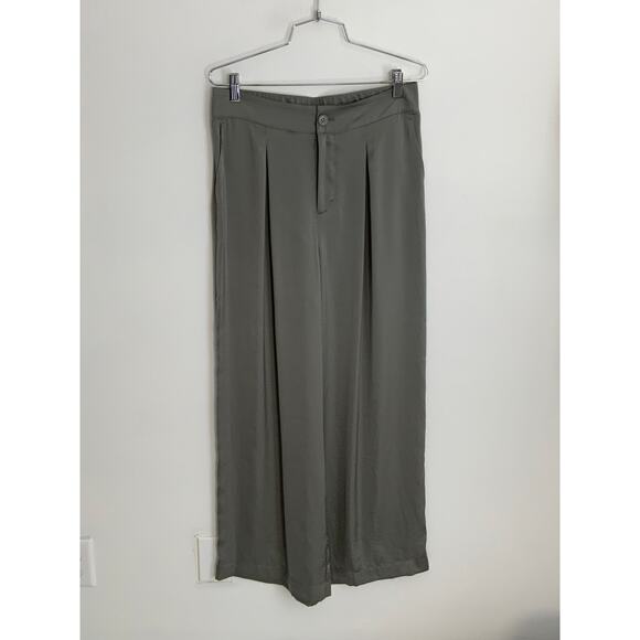 Nic + Zoe Soft Drape Wide-Leg Pant In Tarragon NWT size 10 - Picture 2 of 9